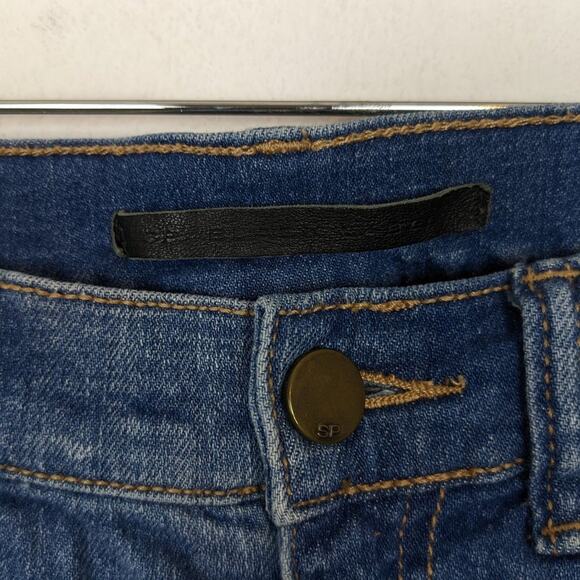 SP Black Label Womens Jeans Distressed Frayed Hem Skinny Jeans Size 27 - Picture 6 of 8